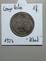 Congo Belge - 1 franc - 1927 «  Albert «  
